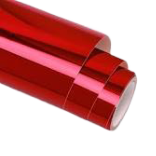 Vinilo metálico de transferencia de calor rojo (de corte textil)
