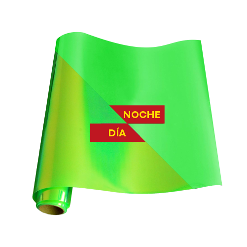 Vinilo luminoso de transferencia de calor (corte textil) Verde