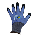 Guantes de Trabajo azul recubierto de Nitrilo, corte A2 Talla 9