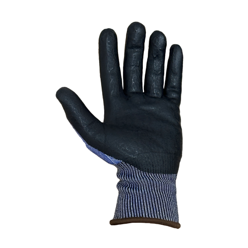 Guantes de Trabajo azul recubierto de Nitrilo, corte A2 Talla 9