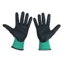 Guantes de Corte color verde recubierto de nitrilo A5 Talla 9