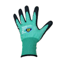 Guantes de Corte color verde recubierto de nitrilo A5 Talla 9