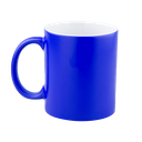 Taza 11 oz fluorescente de color  azul para sublimar