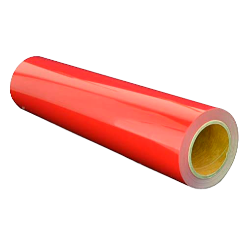 Vinilo de corte adhesivo de color rojo para rotulación 0,60m*50m,120gsm