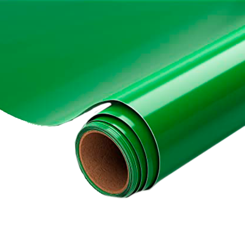 Vinilo de corte adhesivo de color verde para rotulación 0,60m*50m,120gsm