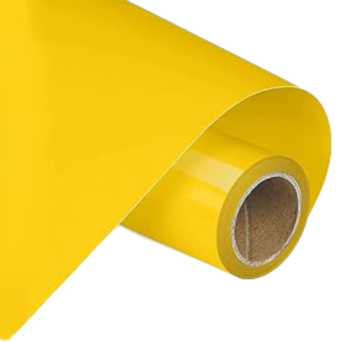 Vinilo de corte textil 0,50m*25m color amarillo