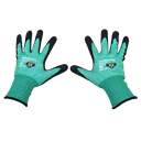 Guantes de Corte color verde recubierto de nitrilo A5 Talla 7