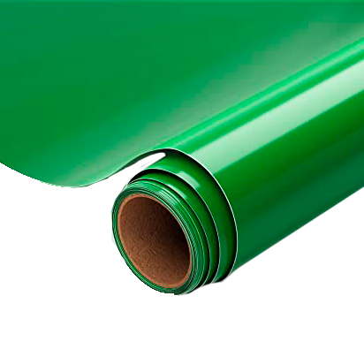 Vinilo de corte adhesivo de colores para rotulación, color verde