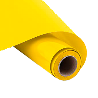 Vinilo de corte textil color amarillo 0,61m*20m