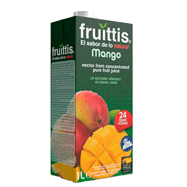 Caja de jugo marca Fruittis sabor Mango, 1 Litro