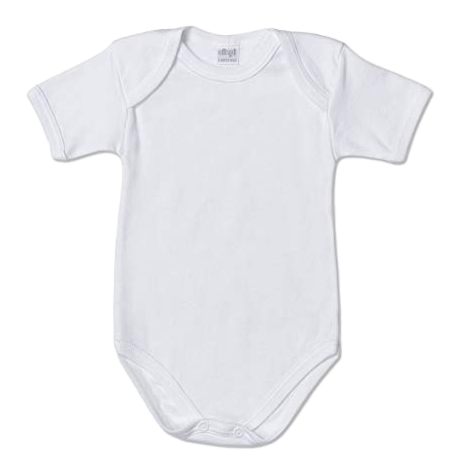 Ropa sublimable para bebé, 6 meses, color blanco 