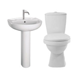 [NH06KTLPELL] Kit para baño con lavamanos de pedestal