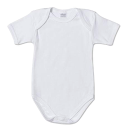 [NH13RSB6BL] Ropa sublimable para bebé, 6 meses, color blanco 