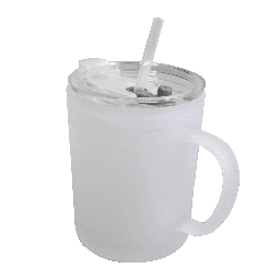 [NHT15TABL0] Taza de 15 onzas (Vidrio nevado con tapa antiderrame y absorbente)